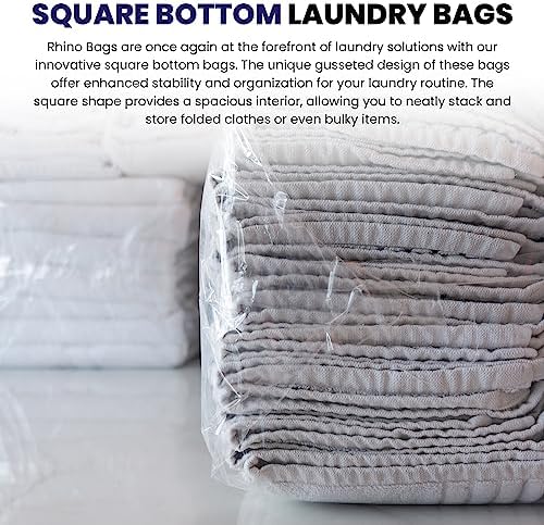 Norton Supply Rhino Bag: 30 Gal Capacity Heavy Duty and Waterproof Large Clear Plastic Storage Bags Jumbo Size for Clothes, Comforters, Luggage, Bedding, Travel Supplies, Packing and Moving - Reusable - Image 5
