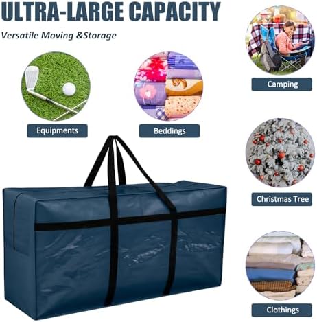 4 Pcs 66 Gallon Extra Large Moving Bags Heavy Duty Storage Bag - Image 5