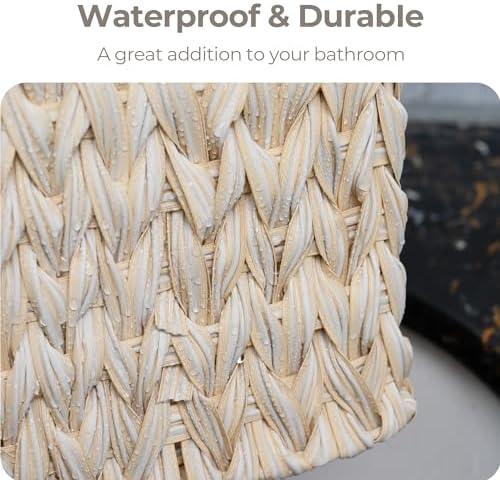 GRANNY SAYS White Wicker Baskets for Storage, Wicker Storage Baskets,2-Pack - Image 5