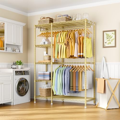 Ulif F2 Clothes Rack, 5 Tiers Heavy Duty Garment Rack for Bedroom - Image 5