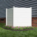 Enclo Premium White Vinyl Privacy Screen, DIY No Dig Kit by Enclo