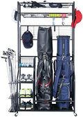 Mythinglogic Golf Bag Storage Organizer with Club Rack for Garage by Mythinglogic
