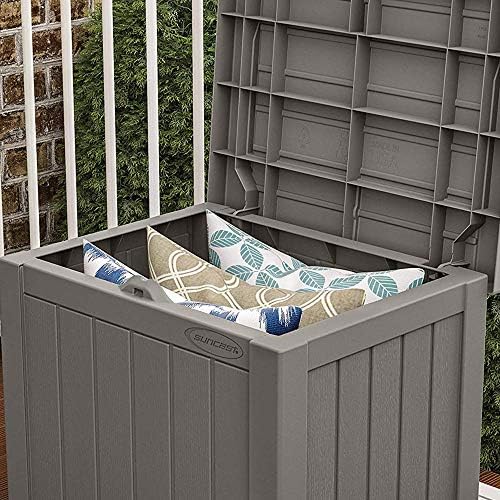 Suncast SS500ST 22 Gallon Small Resin Outdoor Patio Storage Deck Box (4 Pack) - Image 4