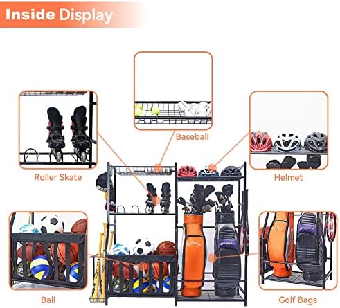 WALMANN Garage Sports Equipment Organizer, Golf Bag Stand for Garage - Image 4