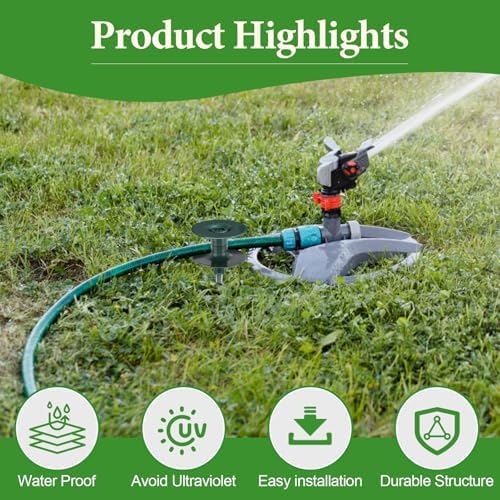 10 Inch Garden Hose Guide Spike, Zinc Coated Rustproof Heavy Duty Metal Stake, Heavy Duty Spin Top, Keeps Garden Hose Out of Flower Beds for Plant Protection (2) - Image 5