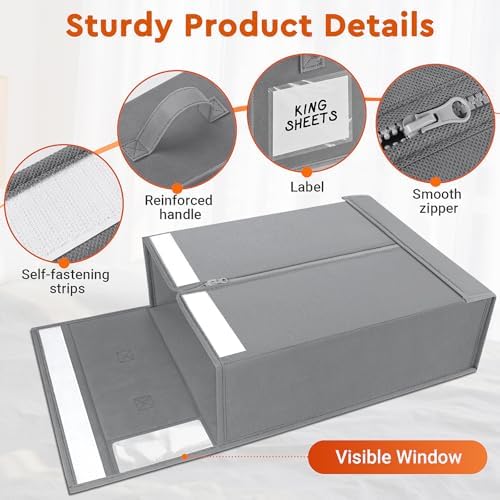 StorageTastic Bed Sheet Closet Organizers and Storage Under Bed Storage - Image 5