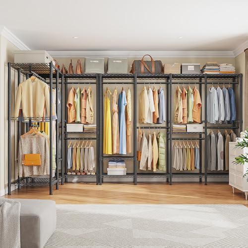 Raybee Clothes Rack, Heavy Duty Freestanding Closet Storage System 1100LBS - Image 4
