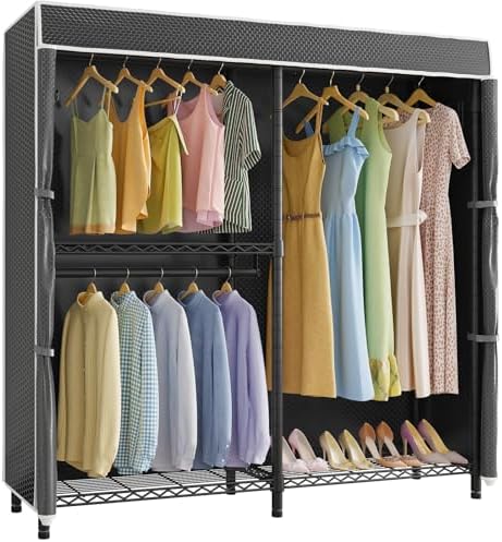 VIPEK V4C Garment Rack with Cover Clothing Rack Heavy Duty Portable Closet by VIPEK