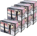 Vieshful 7 Pack Clear Clothes Storage Bags with Zipper 40L by Vieshful
