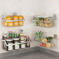 Wire Baskets, SUS304 Stainless Steel Storage Baskets, Durable Baskets for Storage Wall Mount, Hanging Wire Baskets Wall Mount Baskets for Kitchen, Bathroom, Closets - 4 Set by kaileyouxiangongsi