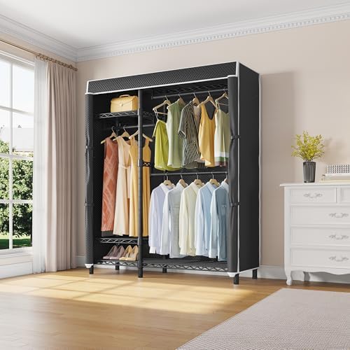 VIPEK V2C Heavy Duty Clothes Rack with Black Upgraded Polyester Cover - Image 2