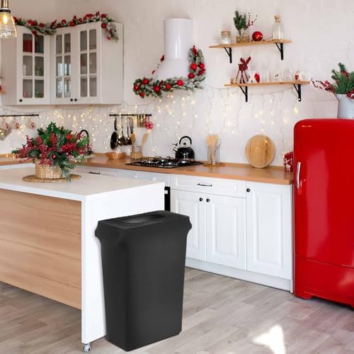 Windyun 40 Pcs 23 Gallon Spandex Trash Can Cover for Events,Black - Image 4