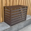 Outdoor Air Conditioner Cover Aluminum, All Weather Protective Cover, Trash Can Enclosure Freestanding Privacy Screen Fence Panels AC Unit Cover Flower Stand Condenser Pool Equipment Enclosure ( Color by KAXLDHH