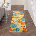 Nourison Home Allur Yellow Multicolor 2'3" x 7'6" Area Rug - Easy Clean, Non Shedding, Bed Room, Living Room, Dining Room, Kitchen (8' Runner) by NourisonHome