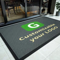 Personalized Commercial Rugs for Business, Anti-Slip Rubber Backing Entryway Mats Logo Text Customizable Welcome Indoor Outdoor Washable Carpets Floor Doormats (16"x 24") by Custom