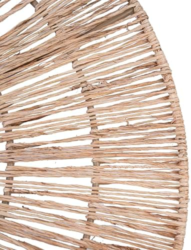 PEMAR Handwoven Jute Wall Hanging Baskets, Set of 3 Round Woven Wall Decor (22", 19", 15"), Decorative Wall Accents for Living Room, Bedroom and Entryway - Image 3