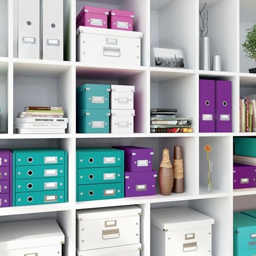 Leitz A5 Storage Box, Click and Store Range 60430001 - Small, White Storage Box A5 - Image 6