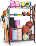 Mythinglogic Rolling Sports Equipment Organizer for Garage Gear and Toys by Mythinglogic