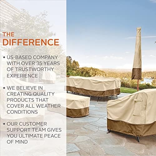Classic Accessories Veranda Water-Resistant 13 Foot Offset Banana Frame Patio Umbrella Cover, Outdoor Umbrella Cover - Image 2