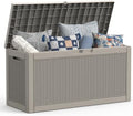 Mars Villa Deck Box, Outdoor Storage Box Waterproof, 60 Gallon, Grey by MarsVilla