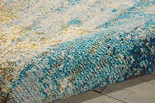 Nourison Home Celestial Sealife 5'3" x Round Area Rug - Easy Clean, Non Shedding, Bed Room, Living Room, Dining Room, Kitchen (5' x Round) - Image 6