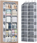 Univivi Over the Door Organizer, 6 Tiers Large Behind Door Storage, Grey by Univivi