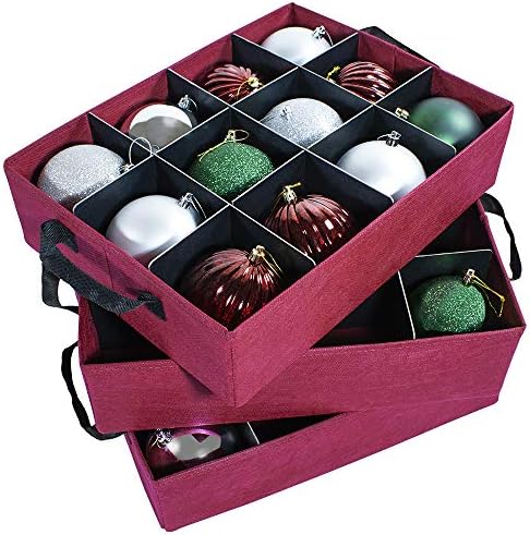 612 Vermont Christmas Ornament Storage Box, Holds 36-4 Inch Ornaments - Image 2