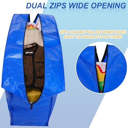 Windyun 4 Pack 98 Gallon Extra Large Moving Bags XXL Heavy Duty Storage Bag - Image 3