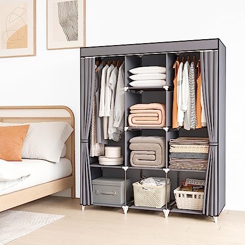 Portable Closet, Bedroom Wardrobe Closet for Hanging Clothes - Image 2