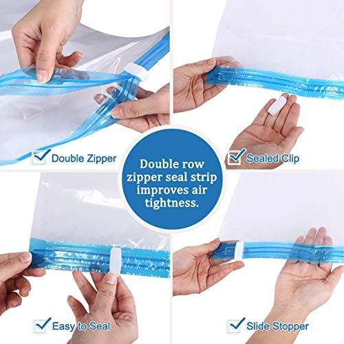 50 PACK Wholesale Vacuum Seal Moving Storage Bag Space Saver EXTRA LARGE for Clothes, Blankets, Comforters, Pillows, Bedding, Closet Organizing, Winter Storage. - Image 5