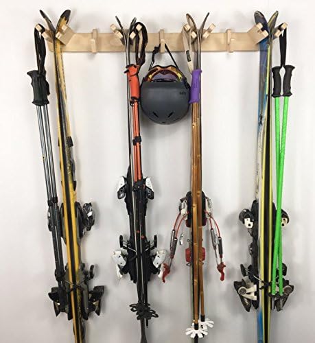Pro Board Racks The Apres Vertical Ski Storage Rack (Holds 4 Sets of Skis) - Image 4