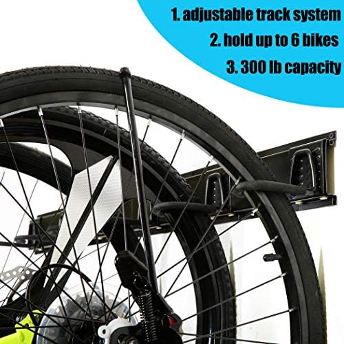 Ultrawall Stainless Steel Bike Storage Rack, Wall Mount 6 Bike Hanger - Image 4