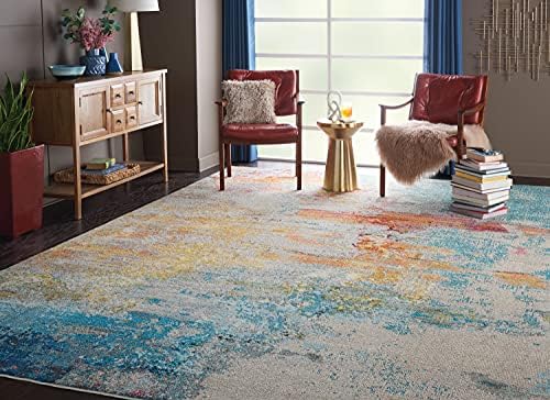 Nourison Home Celestial Sealife 7' x 10' Area Rug - Easy Clean, Non Shedding, Bed Room, Living Room, Dining Room, Kitchen (7' x 10') - Image 6