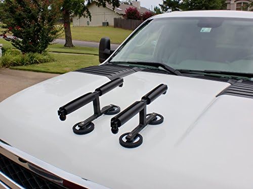 Tight Line Enterprises Magnetic Fishing Rod Racks for Vehicle (Truck or SUV) with Ferrous Metal Hood and Roof (Black) - Image 5