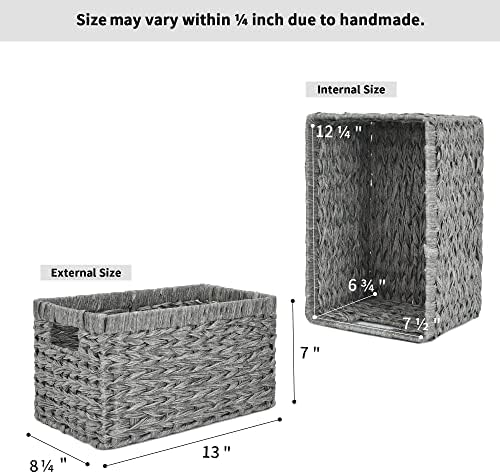 GRANNY SAYS Wicker Storage Baskets for Organizing, Basket Organizer, 2-Pack - Image 4