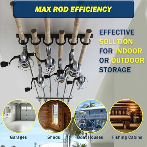 Rush Creek Creations Set of 4 Adaptable 6, 12, 18, Fishing Rod Holder - Image 5