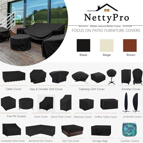 NettyPro Patio Cushion Storage Bags Water-Resistant Extra Large Bag for Outdoor Furniture Christmas Tree Storage Bag 9 Ft, 65 x 20 x 28 Inch, Black - Image 7
