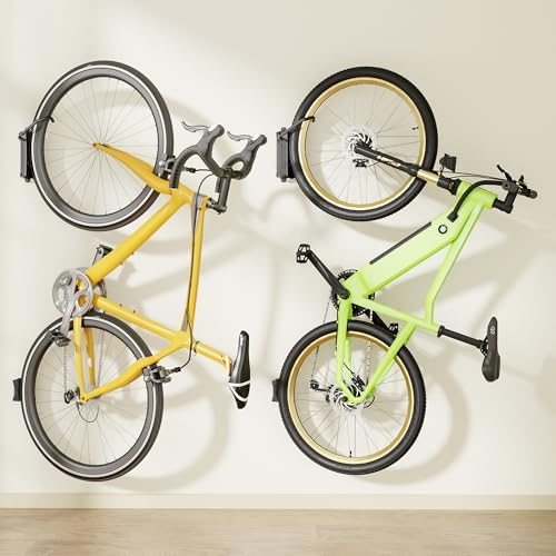 monTEK Heavy Duty Swivel Bike Wall Mount Holds Up to 77lbs, 2 Pack - Image 2