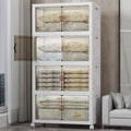 UAMFURI 700QT Stackable Storage Bins with Lids, Storage Cabinet with Wheels by UAMFURIDirect