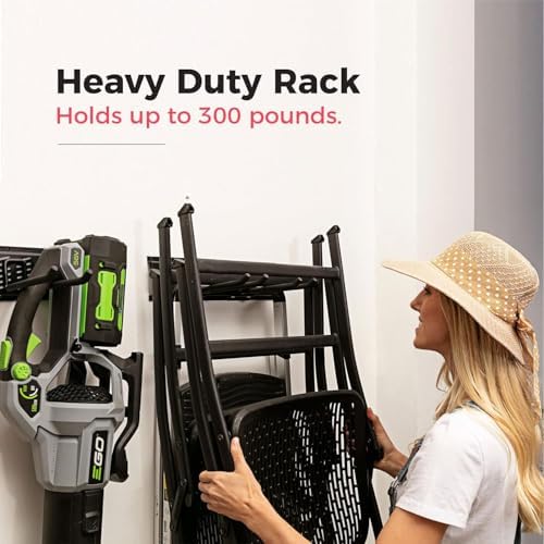 TIDYME Garage Tool Organizer Wall Mount, 64", 4 Racks 8 Hooks, 400 lbs - Image 3