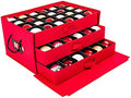 Christmas Ornament Storage Box, 72 (3") Ornaments, Drawer Style Trays by SantasBags