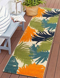 Rugshop Lucca Indoor/Outdoor Contemporary Floral Area Rug Multi 2'7" x 8' by Rugshop