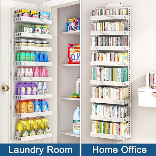 BUKFEN Over the Door Pantry Organizer, 2-IN-1 Door & Wall Mount Spice Rack - Image 6