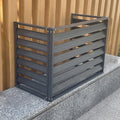 Outdoor Air Conditioner Cover Aluminum, All Weather Protective Cover, Trash Can Enclosure Freestanding Privacy Screen Fence Panels AC Unit Cover Flower Stand Condenser Pool Equipment Enclosure ( Color by KAXLDHH