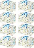 VENO 8 Pack Extra Large Heavy Duty Moving Bags with Wide Opening & Reinforced Handles, Reusable Storage Tote Bags with Strong Zippers for Clothes, College Dorm Essentials & Moving Supplies by Veno