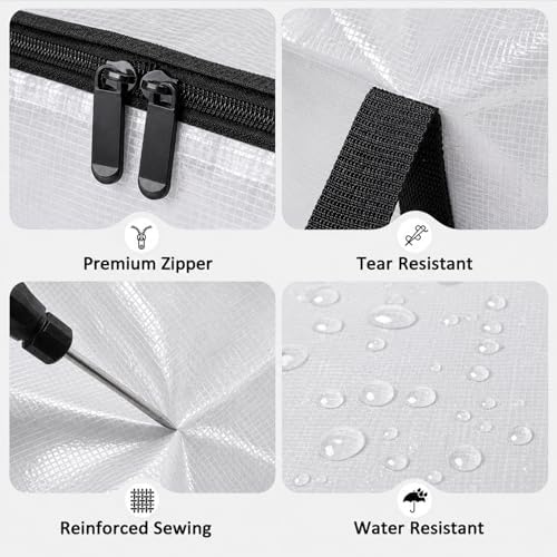 Songrey Extra Large Heavy Duty Moving Bags, 12 Pack, Clear - Image 3