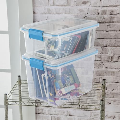 Sterilite Gasket Storage Box with Lids for Home & Office, 20 Quart, 18-Pack - Image 5