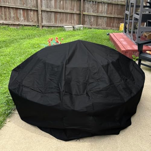 Round Picnic Table Cover for 6 - 8 Person Outdoor Bench Patio Picnic Tables - Image 5