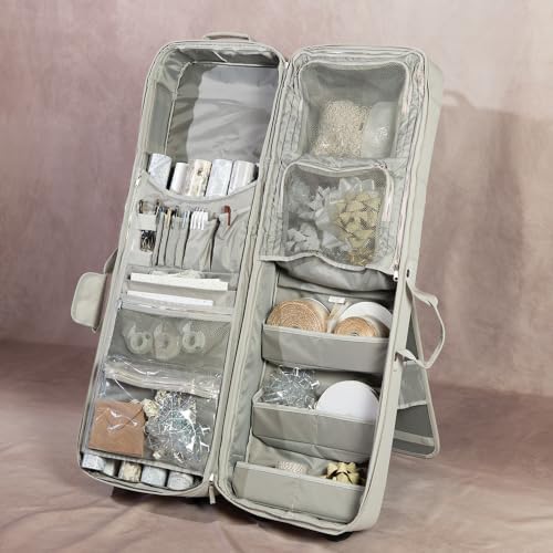TreeKeeper Gift Bag Wrap and Craft Organization Storage, Holds 14 (40 in) Rolls & More (Stone) - Image 7