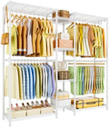 Ulif E4 Clothes Rack, Heavy-Duty Garment Rack Can Be L-Shaped Closet, White by Ulif